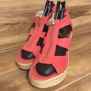 Michael Kors Danita Wedge Sandals Sz 9.5